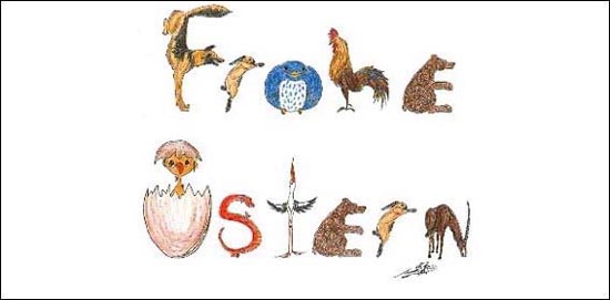 tiwis Grußkarte: "Frohe Ostern"